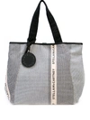 Stella Mccartney Patchwork Logo Tote Bag - Black