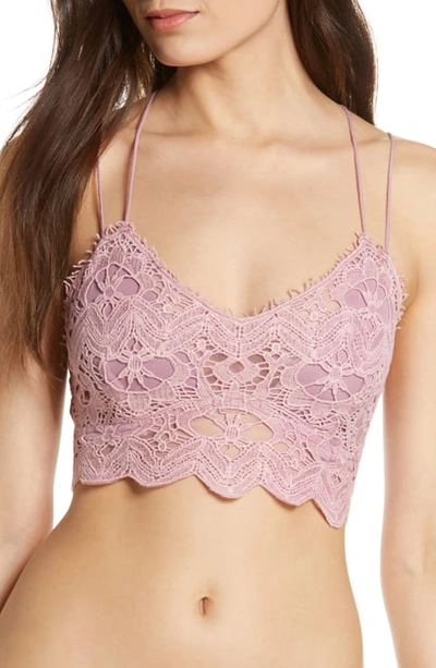 Free People Intimately Fp Adella Longline Bralette In Wisterious