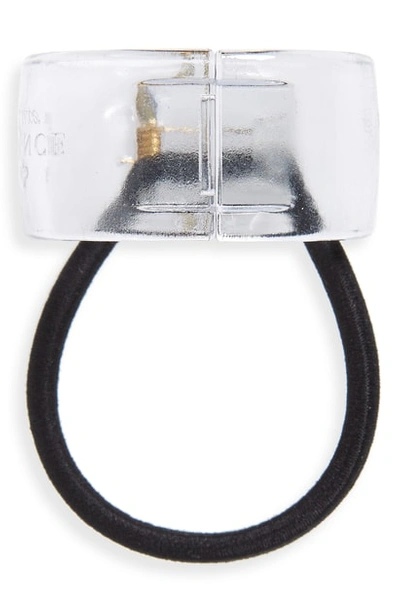 France Luxe Elodie Cuff Ponytail Holder In Clear