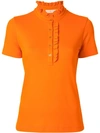 Tory Burch 'deneuve' Poloshirt In Orange
