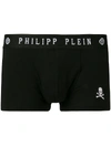 Philipp Plein Logo Print Boxers In Black