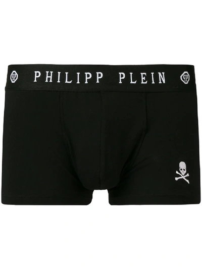 Philipp Plein Logo Print Boxers In Black
