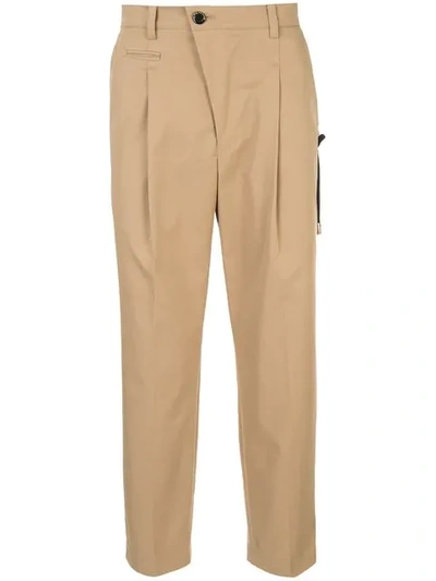 Education From Young Machines Straight Leg Chinos In Brown