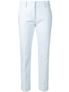 Piazza Sempione Cropped Tailored Trousers In Blue