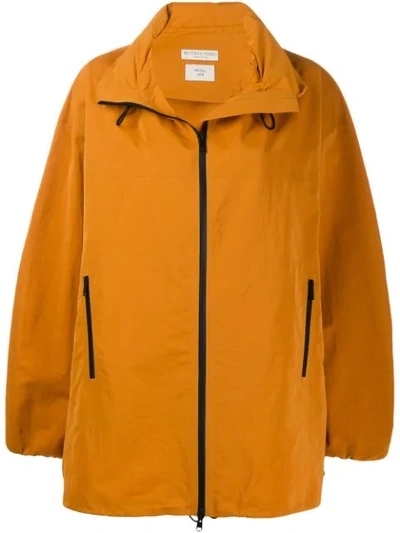 Bottega Veneta Nylon Zip-front Anorak Blouson Jacket In Orange