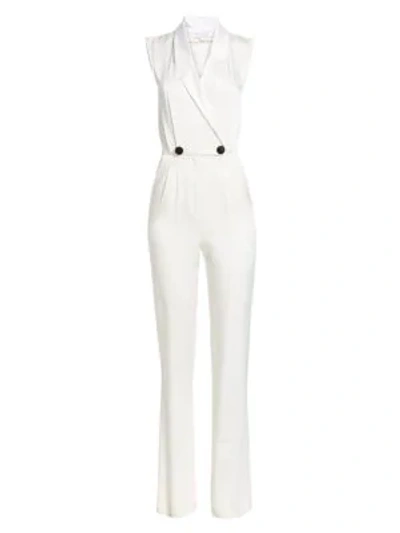 Carolina Ritzler Narjisse Blazer-bodice Jumpsuit In White
