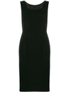 Dolce & Gabbana Stretch-cady Sheath Dress In Black