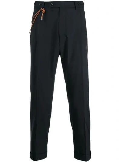 Berwich Chinos With Rope Detail In Blue