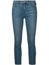 J Brand Cropped Jeans In Blue