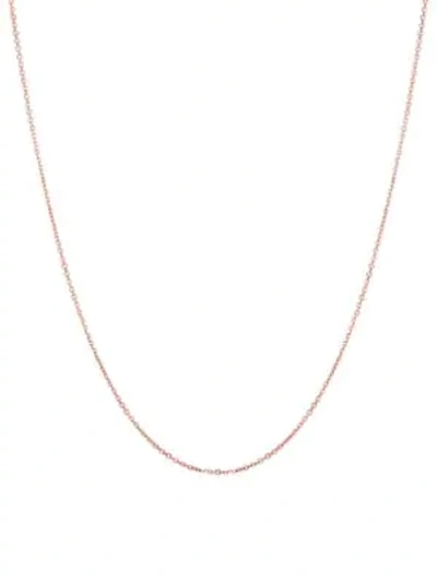 Saks Fifth Avenue Women's 14k Rose Gold Cable Chain Necklace/22" X 0.90mm