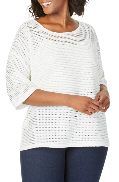 Foxcroft Kim Sweater In White