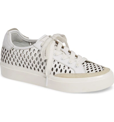 Rag & Bone Rb Army Low-top Perforated Leather Sneakers In White