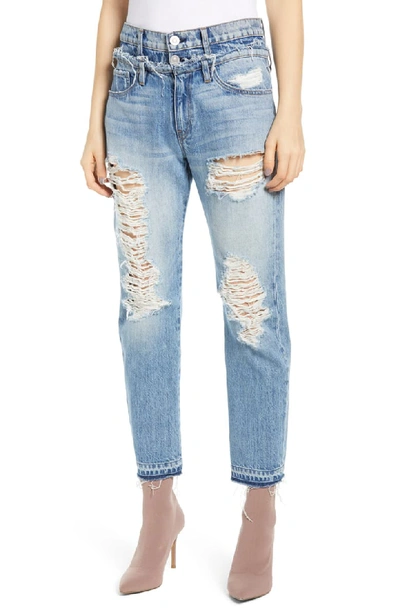 Hudson Jessi Double-waistband Boyfriend Jeans In Overthrow