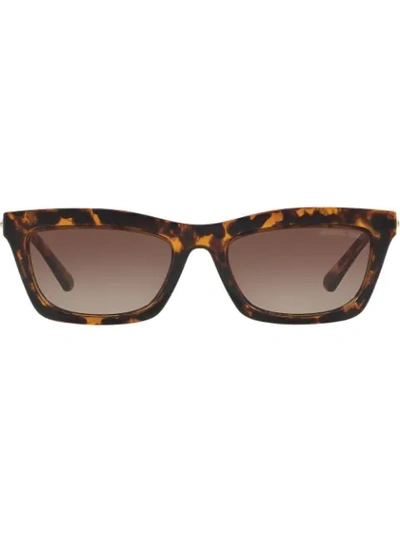 Michael Kors Mk2087u Stowe Rectangle-frame Sunglasses In Brown