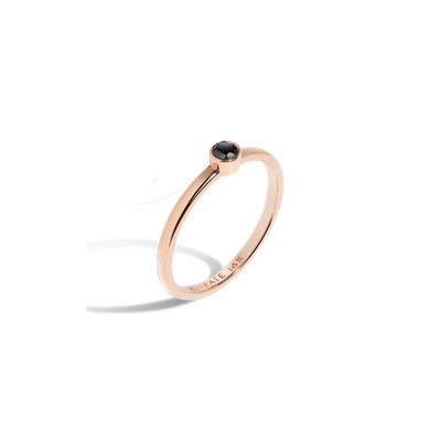 Aurate White Diamond Ring In Gold/ Pink