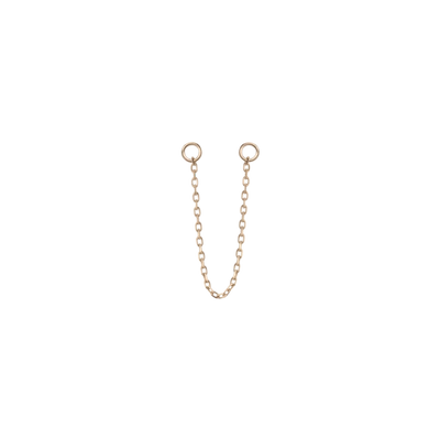 Aurate Chain Ear Jacket In Gold/ Pink