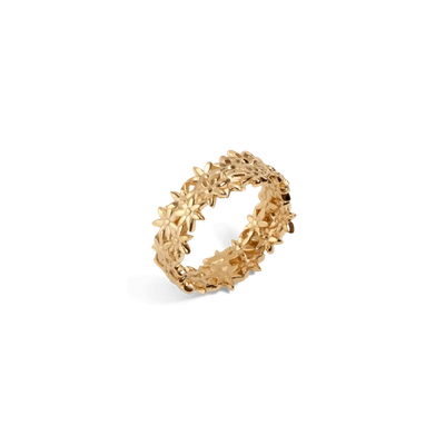 Aurate Flower Ring Closed In Gold