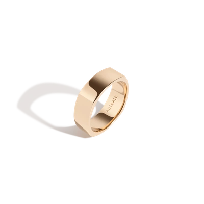 Aurate Geometric Square Band In Gold