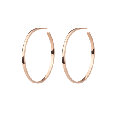 Aurate Hoop Earrings In Gold/ Pink