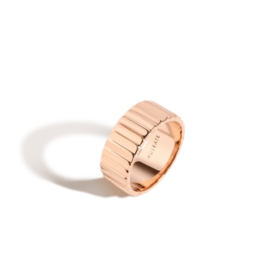 Aurate Infinity Ring In Gold/ Pink