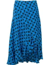 Kenzo Blue Polka Dot Skirt