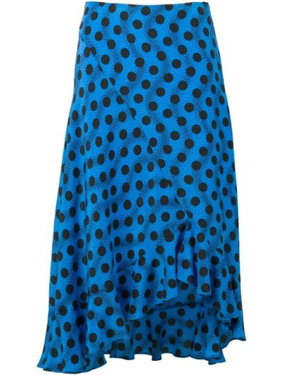 Kenzo Blue Polka Dot Skirt