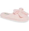 Patricia Green 'bonnie' Bow Slipper In Pink Fabric