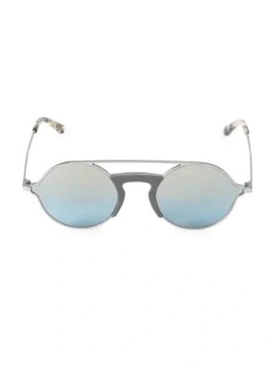 Web Eyewear 54mm Metal Round Sunglasses In Gunmetal