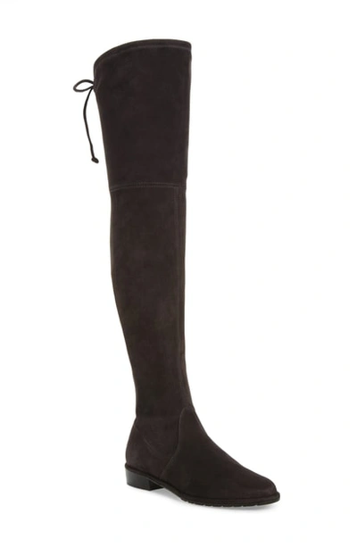 Stuart Weitzman 'lowland' Over The Knee Boot In Asphalt Suede