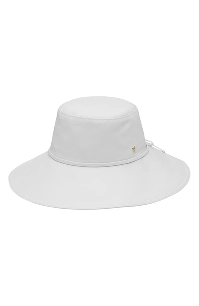 Helen Kaminski Wide Brim Canvas Hat In White