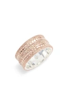 Anna Beck Cigar Band Ring In Rose Gold