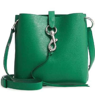 Rebecca Minkoff Small Megan Leather Crossbody Feed Bag - Green In Jungle