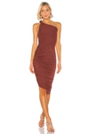 Alix Nyc Celeste Dress In Brown. In Cinnamon