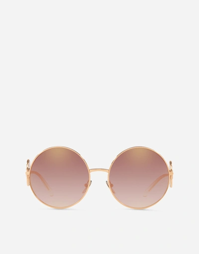 Dolce & Gabbana Sicilian Sweet Sunglasses In Pink Gold