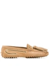 Tod's Tassel Loafers In Neutrals