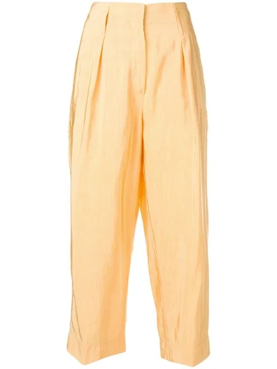 Forte Forte Cropped-hose - Gelb In Yellow