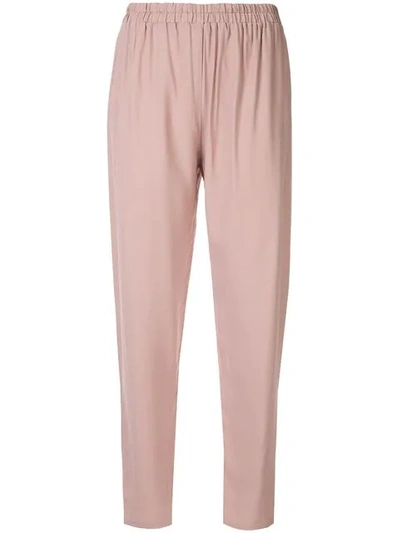 Mansur Gavriel Elasticated Trousers In Pink