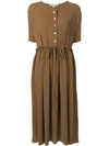 Edeline Lee Short Sleeve Dress In Brown
