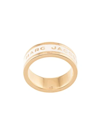 Marc Jacobs Ring Mit Logo In Gold