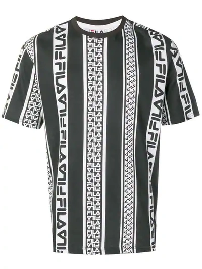Fila Logo Printed Shirt In Black