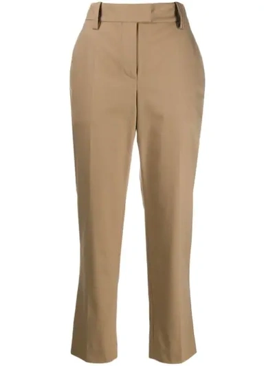 Brunello Cucinelli Cropped Straight In Neutrals