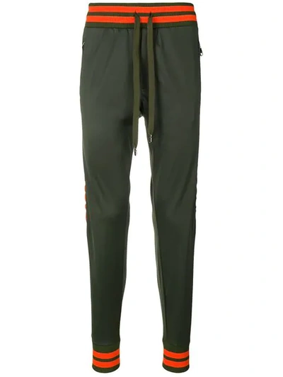 Dolce & Gabbana Logo Track Pants In Green