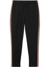 Burberry Sorrento Icon Stripe Slim Fit Track Pants In Black