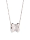 Bvlgari B.zero1 18k White Gold & Pavé Diamond Necklace