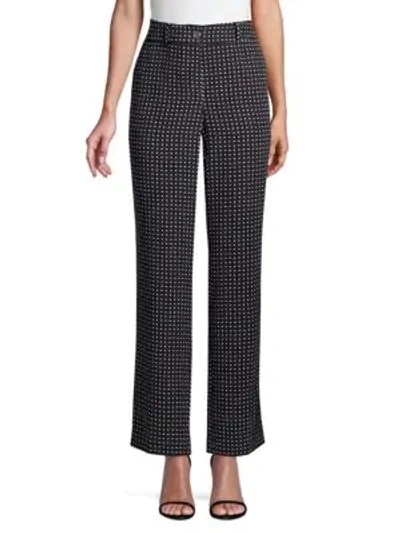 Equipment Lita Silk Polka Dot Trousers In Black White