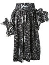 Comme Des Garçons D Pattern Knotted Jumper-skirt In Black