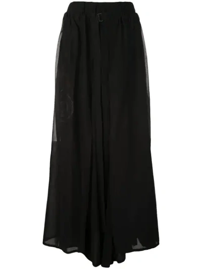 Yohji Yamamoto Yasha 2-way Suspender Pants In Black