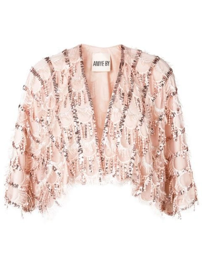 Aniye By Embellished Bolero Jacket - Pink