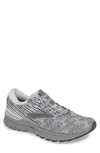 Brooks Adrenaline Gts 19 Running Shoe In Grey/ White/ Ebony