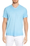 Tommy Bahama Cirrus Coast V-neck T-shirt In Scandia Blue